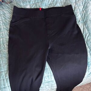 SPANX Black High-Rise Ponte Leggings